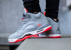 jordans sneakers air jordan 5 retro gg u0027wolf grey/hot lavau0027 post image JDOAVLS