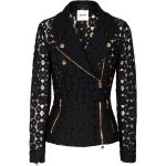 lace jacket moschino cheap and chic biker lace black lace blazer in biker look found on LEWBRSO
