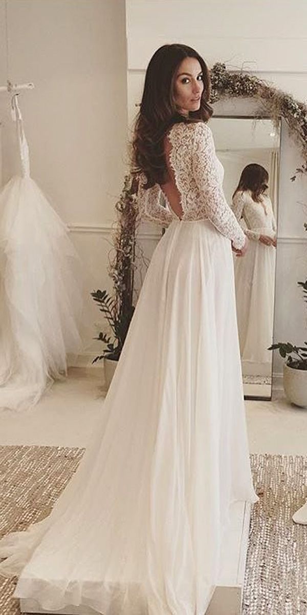 lace wedding gown bridal inspiration: 27 rustic wedding dresses VGPGNAC