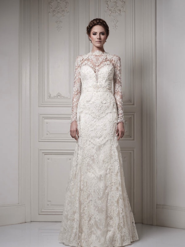 lace wedding gown traditional lace sleeve wedding dresses HPBTEZQ