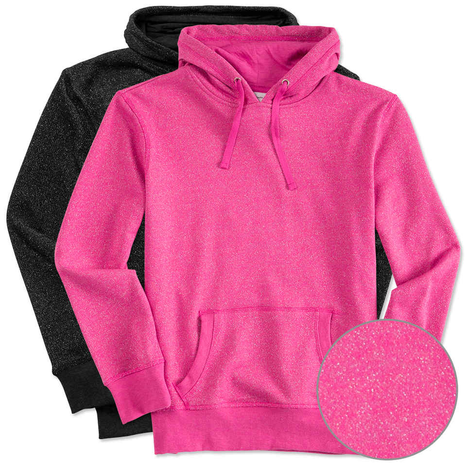 ladies hoodies custom j. america ladies glitter pullover hoodie - design ladies u0026 juniors  online KYVODHE