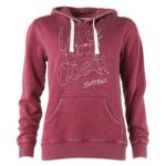 ladies hoodies saltrock womens ocean lovin - pop over hoodie - dark pink HVDPBYS