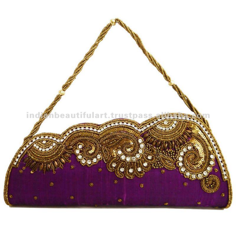 ladies purses purple indian bridal purse lady bag women evening party clutch ladies  handbag ALUIBYJ