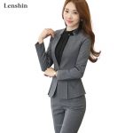 ladies trouser suits 2 piece gray pant suits formal ladies office ol uniform designs women  elegant XWZQBHP