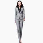 ladies trouser suits women business suits blazer with pants new 2017 formal office uniform  designs pant WYODRQL