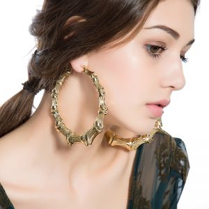 large hoop earrings best selling european style hyperbole extra large big bamboo hoop earring VCNSCUJ