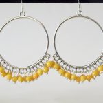 large hoop yellow earrings-yellow chandelier earrings RNJKPYH