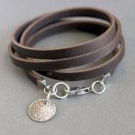 leather bracelets brown leather wrap bracelet sterling silver by lynntodddesigns ZOXAFDX