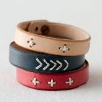 leather bracelets hand-stitched leather bracelet BQWVRMC