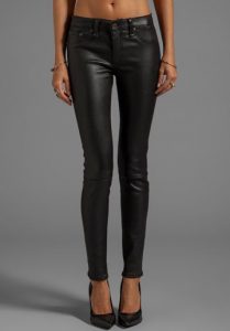 leather jeans rag u0026 bone/jean the leather skinny in black TQSZDEF