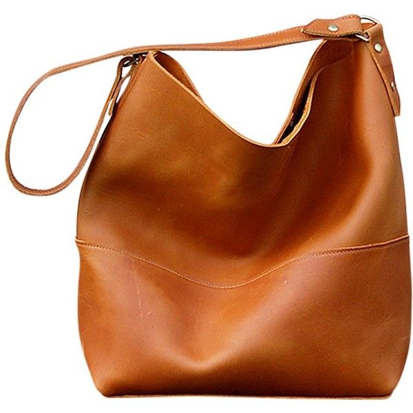 leather purse bubo handmade catalina leather hobo bag ($175) ❤ liked on polyvore  featuring bags, CSKHARE