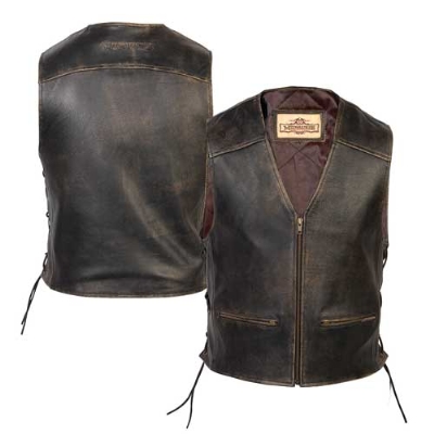 leather vests menu0027s crazy horse brown leather vest WGOFXOB
