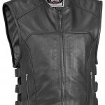 leather vests river road ruffian perforated leather vest - revzilla CBRNKER