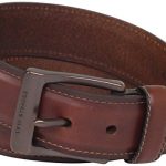 leviu0027s menu0027s brown leather belt with padded center ... AEMVXLF