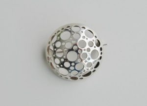 liisa vitali modernist sterling silver brooch  BNIWAWW