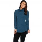 lisa rinna collection cowl neck sweater tunic with hi/low hem - page 1 - WZQYKQI