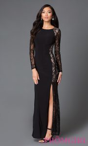 long black dress hover to zoom QXTXAPA