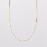 long chain necklace amina - long gold necklace - 14k gold and brass layering necklace CVBWGZO
