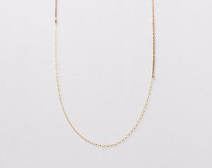 long chain necklace amina - long gold necklace - 14k gold and brass layering necklace CVBWGZO