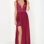 long dresses for women make way for wonderful berry red lace maxi dress 1 OUXXSHD