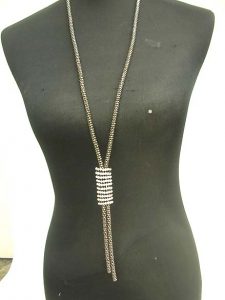 long necklaces long-necklaces, lot wholesale fashion jewelry cz long necklace in black tone THQXTQO