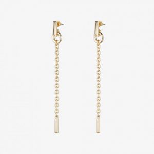 long o-ring chain earrings gold| earrings | eddie borgo YYTBYAM