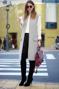 long vest work-outfit-with-long-vest via ZEROCJZ