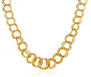 loop gold necklace KKJTGYI