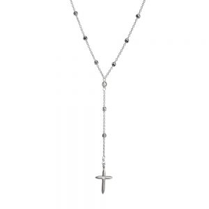 love+faith, cross rosary necklace, 16 KZREQVT