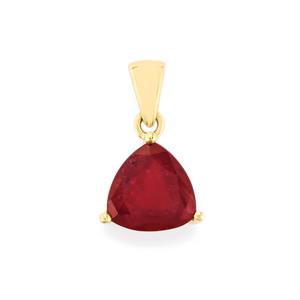 madagascan ruby pendant in 10k gold 3.71cts (f) ... JFHYDLM