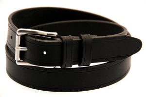 made in usa black latigo leather belt with saddle groove JFJYARB