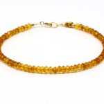 madeira citrine bracelet;gemstone bracelet;citrine;orange bracelet;november  birthstone;beaded JPLNKAF