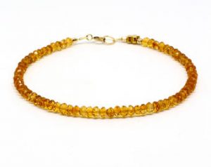 madeira citrine bracelet;gemstone bracelet;citrine;orange bracelet;november  birthstone;beaded JPLNKAF