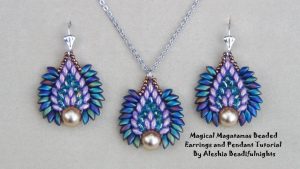 magical magatamas beaded earrings and pendant tutorial - youtube HYPSYPU