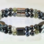 magnetic bracelet made with a double row of triple strength magnetic EZBBUAR