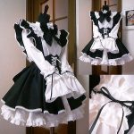 maid outfit gothic lolita black white cosplay order new costume stunning dress YOBZRZJ