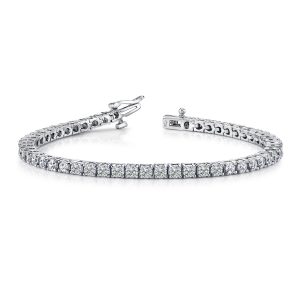 marshall pierce u0026 company diamond tennis bracelet prong set round HOYMVXH