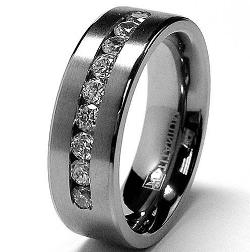 marvelous titanium mens wedding bands with black diamonds more design  http://articleall. KJTIMVJ