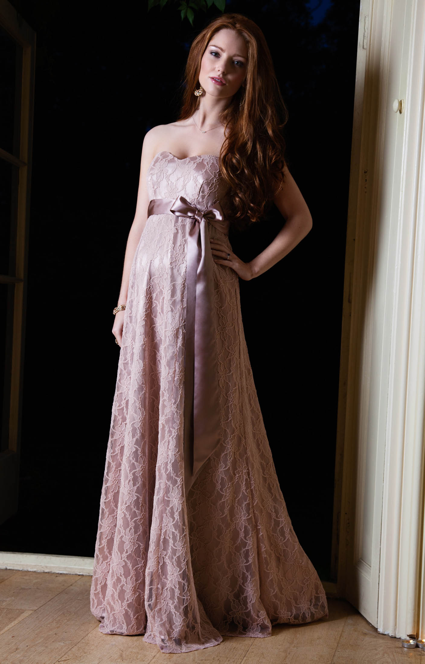 maternity evening dresses olivia maternity gown (antique rose) by tiffany rose THJGQLE