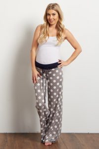 maternity pajamas grey polka dot maternity pajama pants KLTFNAK