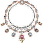 mawi tiered pavé gemstone necklace, $612.00 fine costume jewelry HCDVGOA