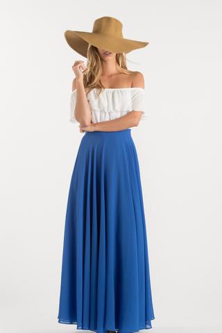 maxi skirts amelia full blue maxi skirt WGPTBLN