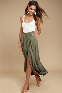 maxi skirts my squad olive green maxi skirt 1 YPNPZWG