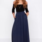 maxi skirts navy blue skirt - maxi skirt - $103.00 WXDVPAV