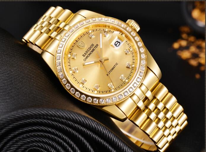mechanical designer watches top luxury domineering men classic watch  diamond calendar AKGJPCS