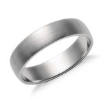 men wedding ring matte classic wedding ring in platinum (5mm) WPOJYLK