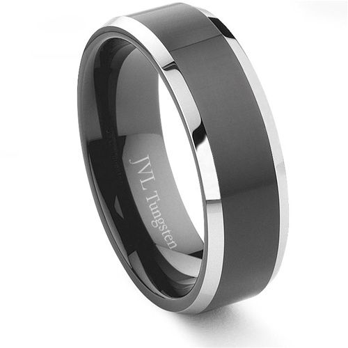 men wedding ring tungsten wedding bands, carbide rings men and women availability, strong,  polished, GCASJEZ