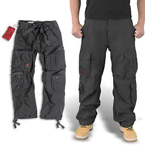 mens combat trousers image is loading surplus-airborne-vintage-mens-combat-cargo-pants-army- XZBXGFE