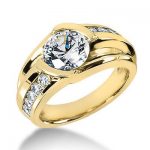 mens diamond rings mens designer diamond ring 1.5 carat 18k gold g/vs diamonds by luxurman HYDLCQN