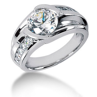 mens diamond rings platinum mens diamond ring 3 carat solitaire pinky ring DUIGVWU